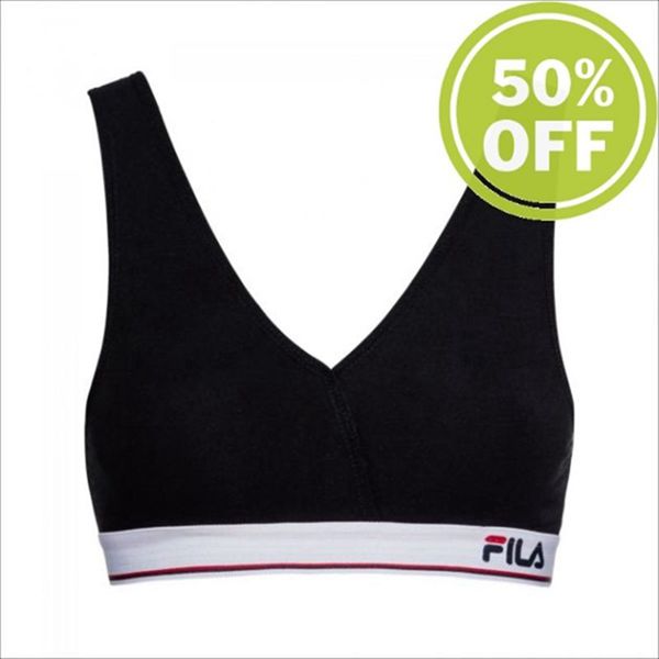 Bralettes Fila Mujer Negras - 1 Pack - España 705491JNX